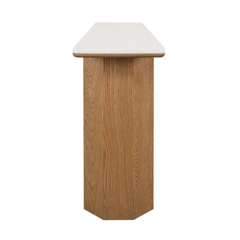 Thumbnail: Atherton Console Table - Natural Oak/Marble - 160cm wide - rr$3100