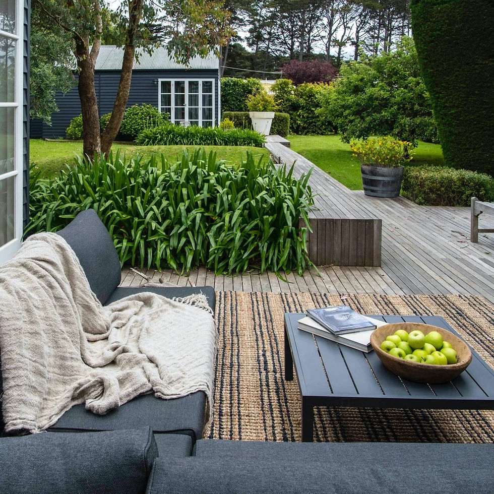 Thumbnail: Smith Handmade Floor Mat/Runner/Rug - Natural & Graphite Stripe - from $84