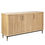 Thumbnail: Bowral 3-Door Buffet - Natural Oak/Black/Brass - 160cm wide - rr$4020