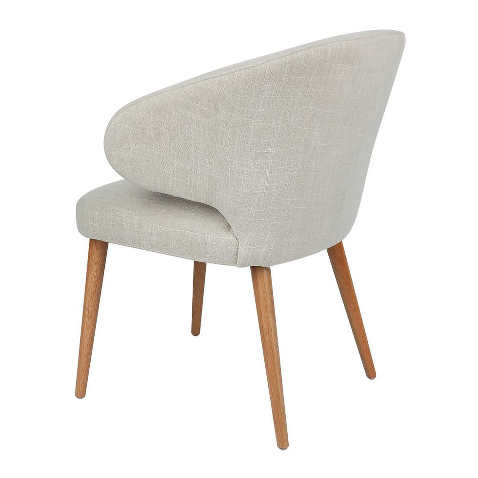 Thumbnail: Harlow Dining Chair - Natural/Natural - Oak/100% Linen - rr$1080