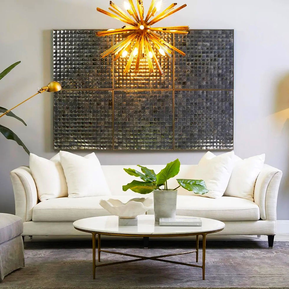Thumbnail: Blume Coffee Table - Forged Iron/Marble  - 120cm Diam - rr$4625
