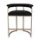 Thumbnail: Luca Bench Stool -Antique Brass/Black Linen - 57.5cm wide rr$690