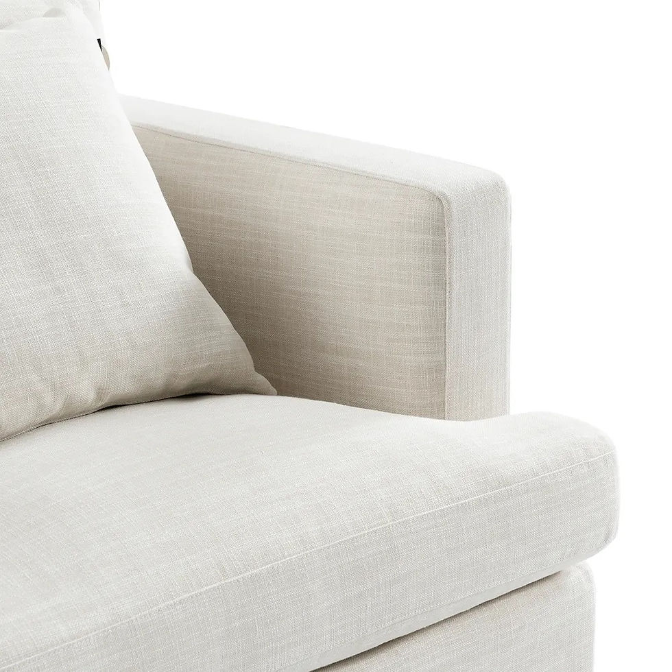 Thumbnail: Hampton Slip Cover Armchair - Off White Linen - 95x96x85cm - rr$2195