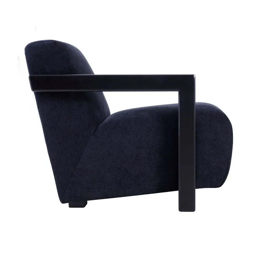 Thumbnail: Gus Armchair - Black - Timber/Fabric- 76x88x70cm - rr$1400