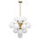 Thumbnail: Eloise 17-Orb Chandelier - Opal/Gold - 84cm diam - rr$2445