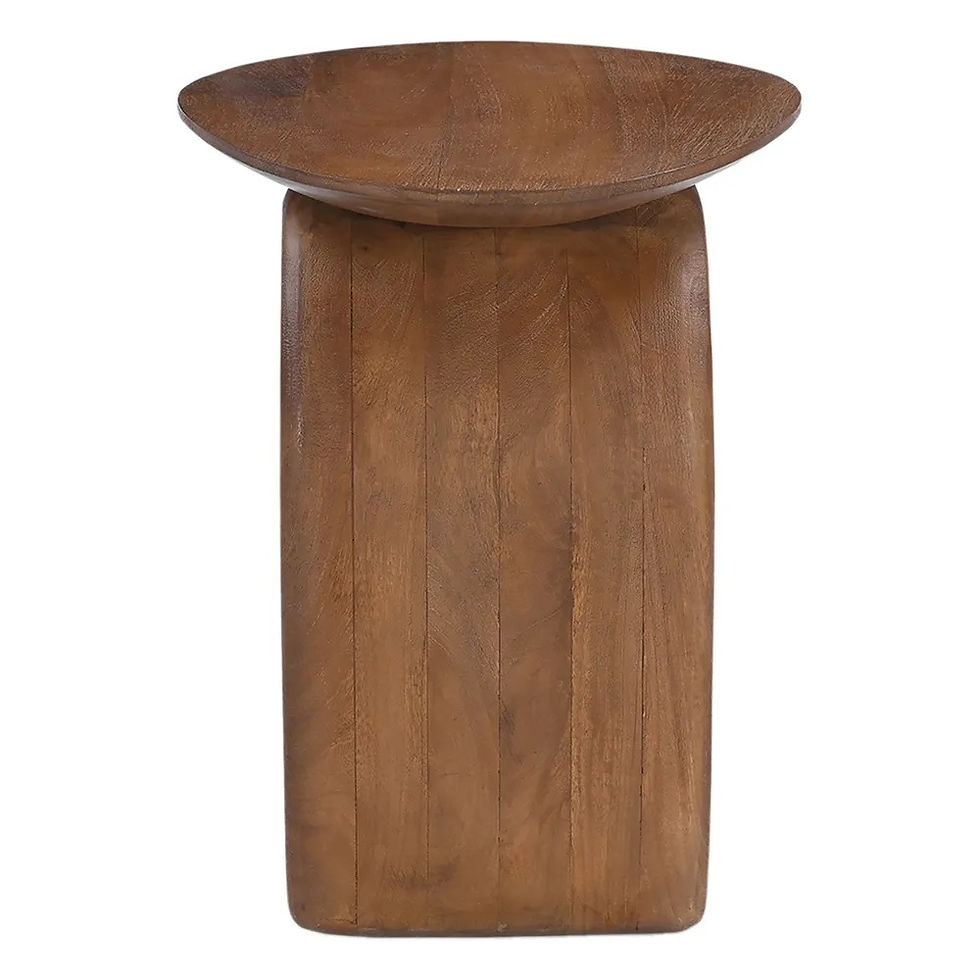 Thumbnail: Flint Side Table - Mango Wood - Walnut - 45cm wide - rr$740