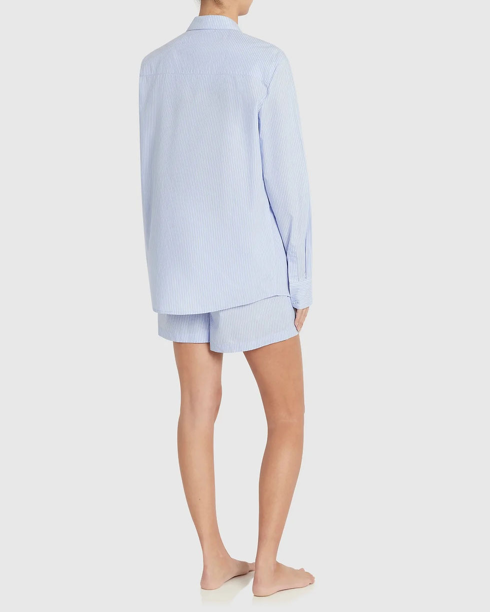 Thumbnail: Brooke Short Set - Soft Blue - Cotton - XS-XL - 6-18 - rr$195