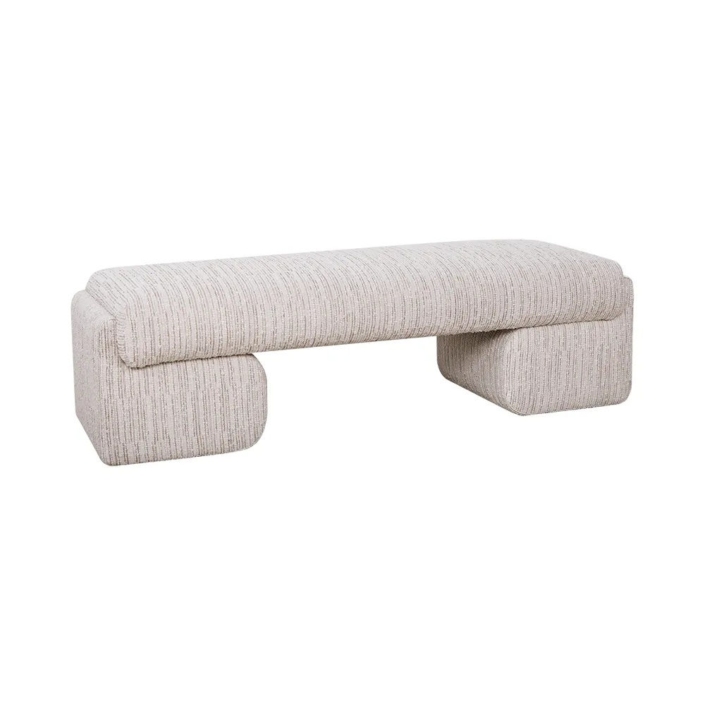 Bright Bench Ottoman - Ivory/Sand Weave - 134.5cm wide rr$1835