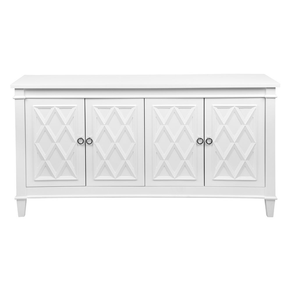 Plantation Buffet - White - 4-Door 150cm Wide - rr$3190