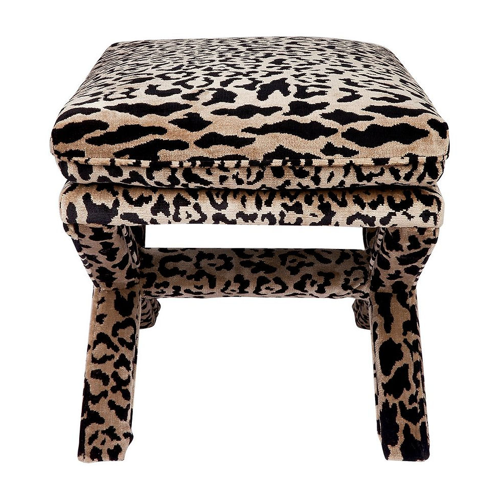 Thumbnail: Leopard Stool - Chenille Velvet - rr$895