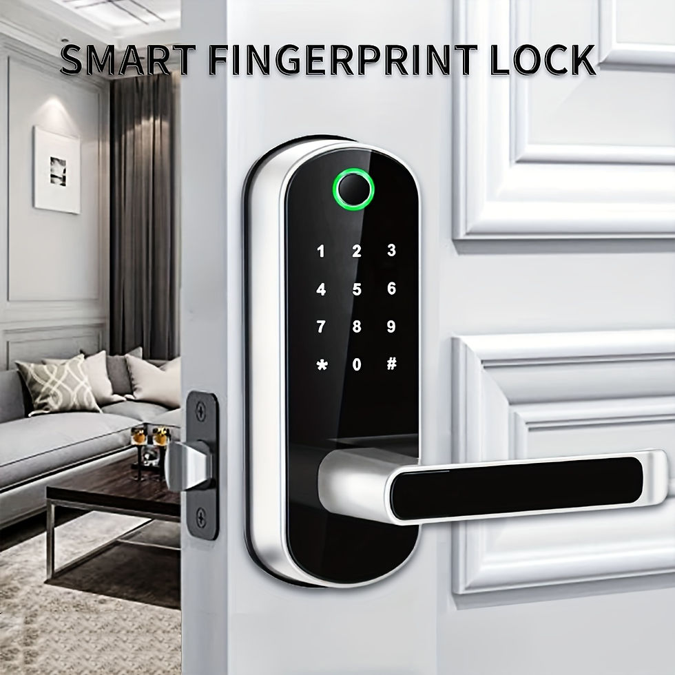 Thumbnail: Smart Fingerprint Door Lock App Remote Control Keyless WIFI Digital Touchscreen 
