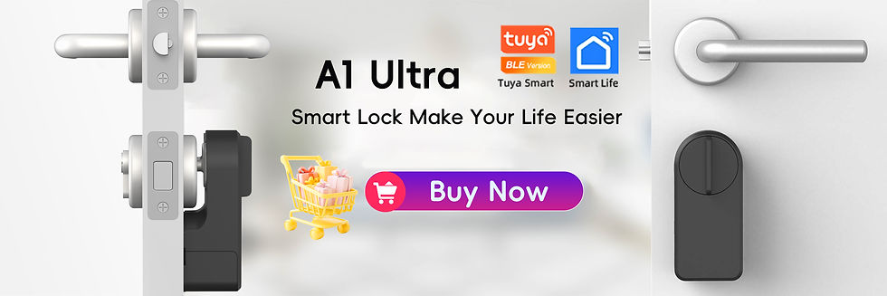 Thumbnail: RAYKUBE M5 Tuya BLE Smart Fingerprint Door Lock Digital Electronic Lock with Pas