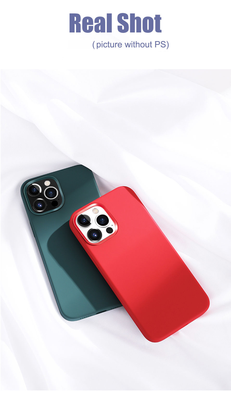 Thumbnail: Luxury Liquid Silicone Phone Case for APPLE iPhone 11 13 12 14 15 16 Pro Max Cas