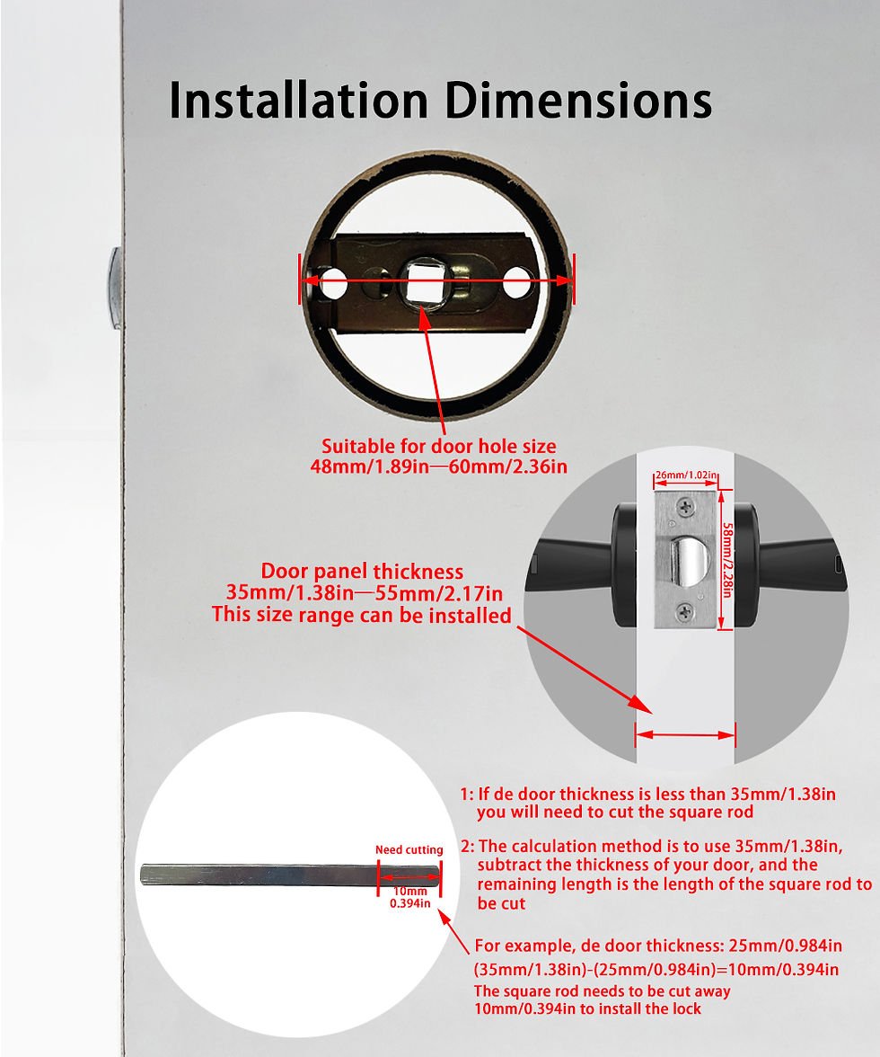 Thumbnail: RAYKUBE M5 Tuya BLE Smart Fingerprint Door Lock Digital Electronic Lock with Pas