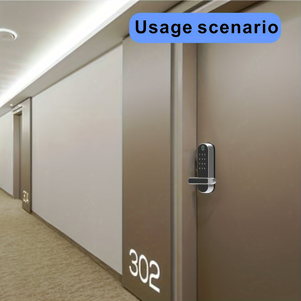 Thumbnail: Smart Fingerprint Door Lock App Remote Control Keyless WIFI Digital Touchscreen 