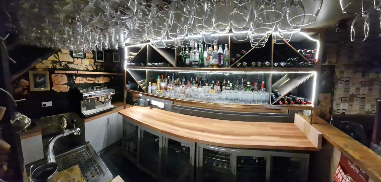 Completed bar area