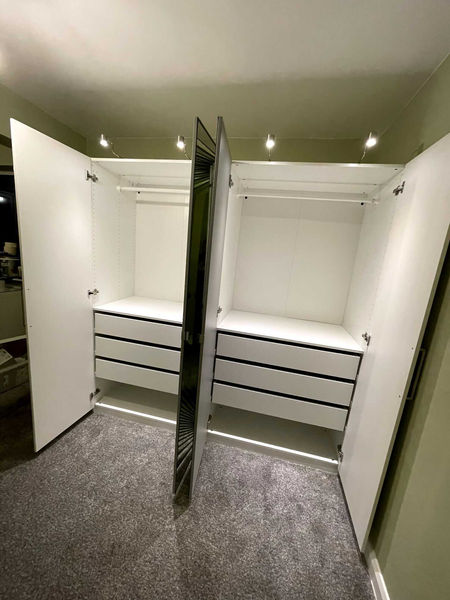 Assembled wardrobes