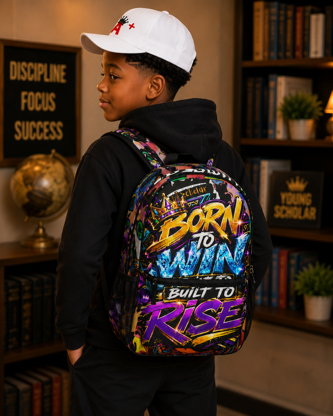 Born to Win. Built to Rise. Young Scholar Backpack 365 Backpack