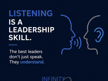 Listening is a leadership skill.