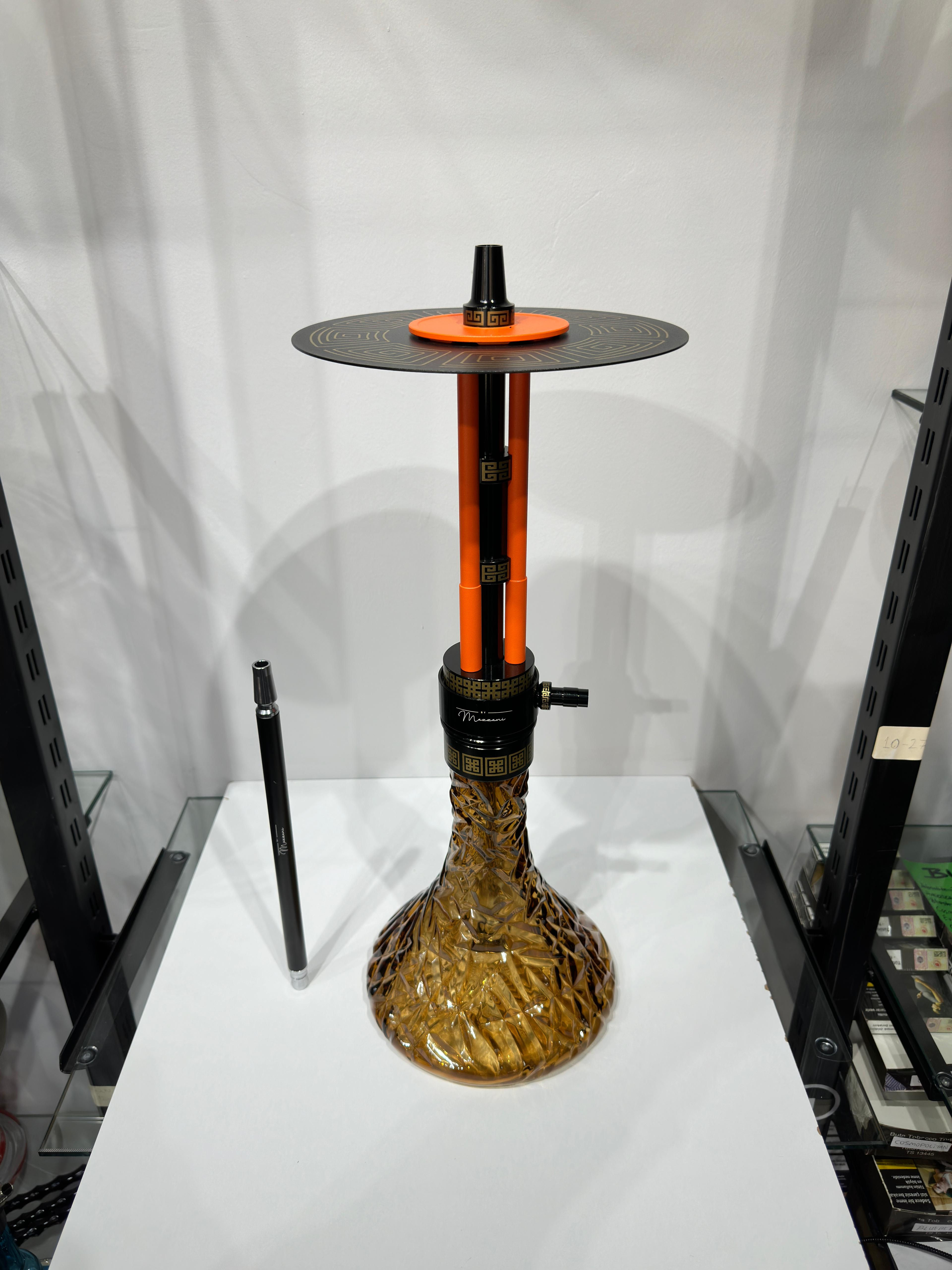 Mazzani Alüminyum Çift Tahliyeli Full Set Nargile Takımı