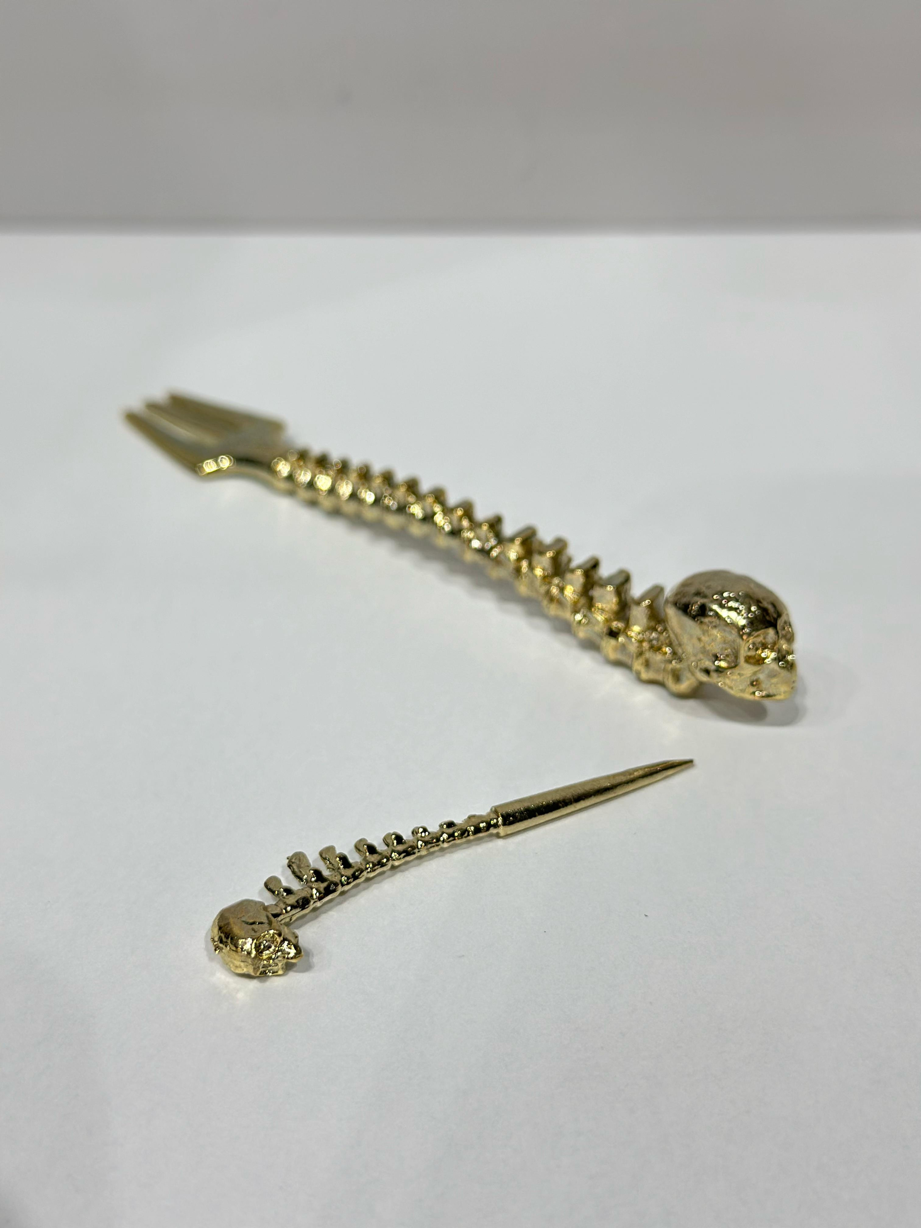 Maklaud Pirinç Çatal ve İğne 