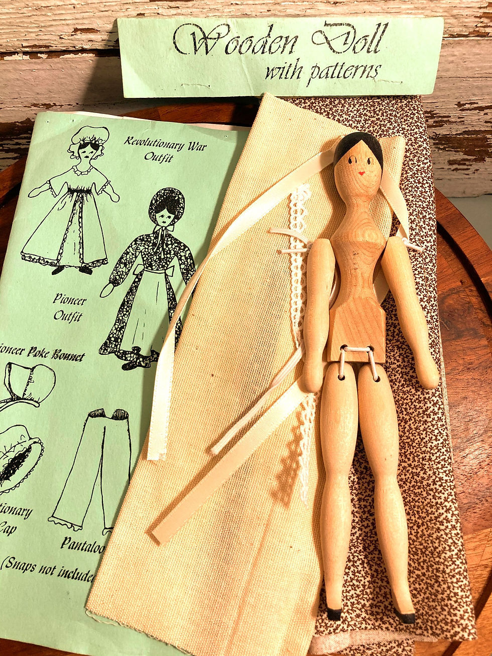 Thumbnail: Green Mountain Studios Wooden Peg Doll