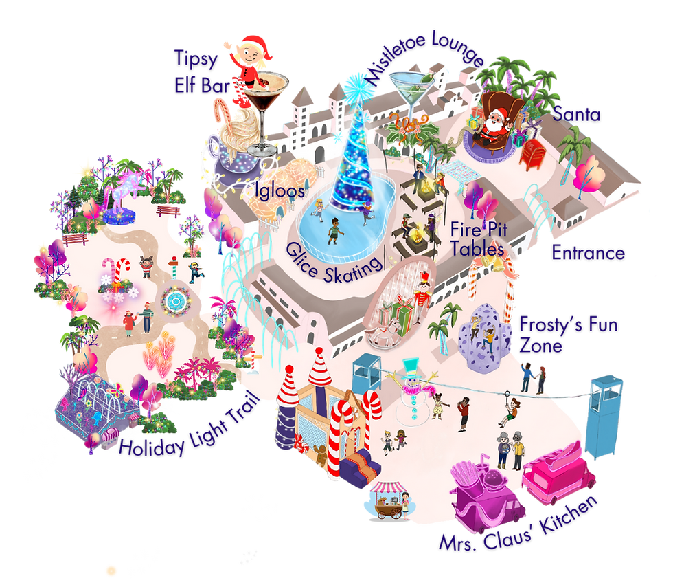 Coastal Christmas Holiday Light Spectacular Fun Map