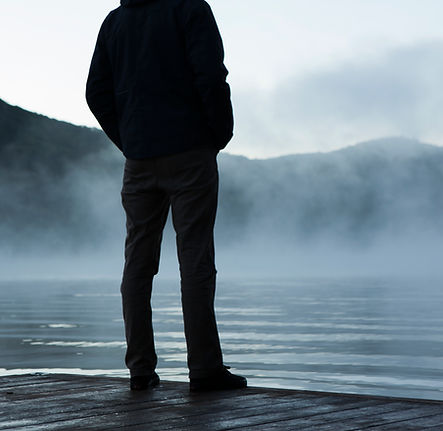 Man Looking at Fog