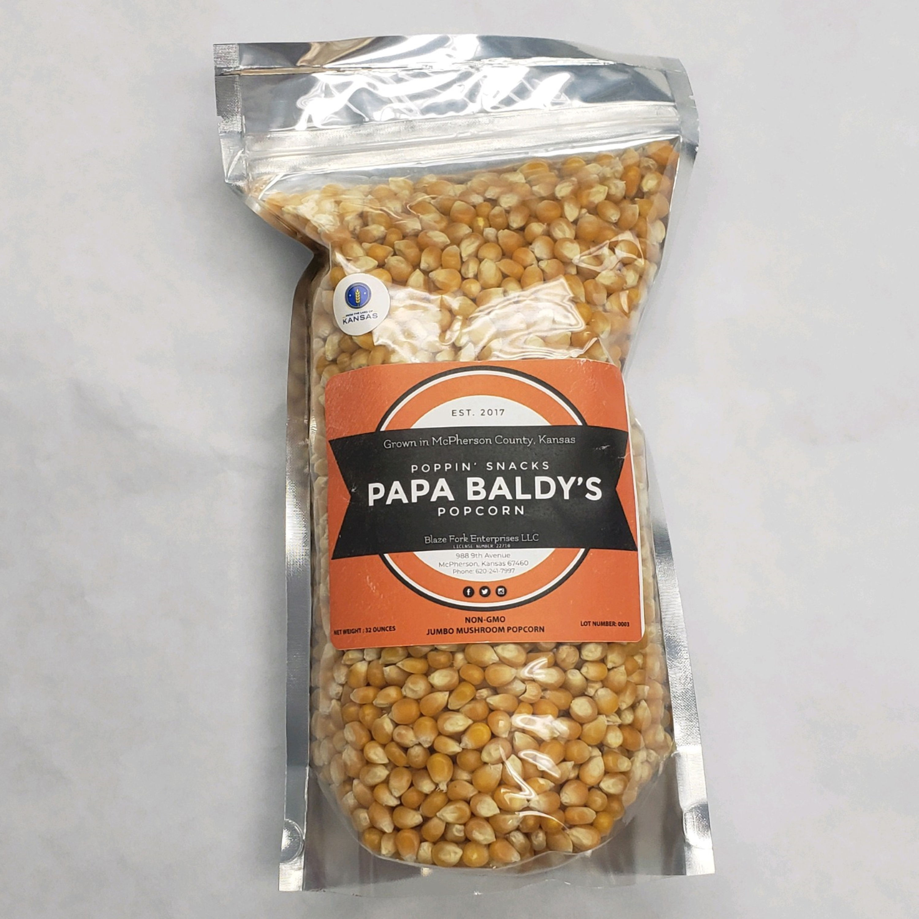 Pappa Baldy's Popcorn-32 Oz.