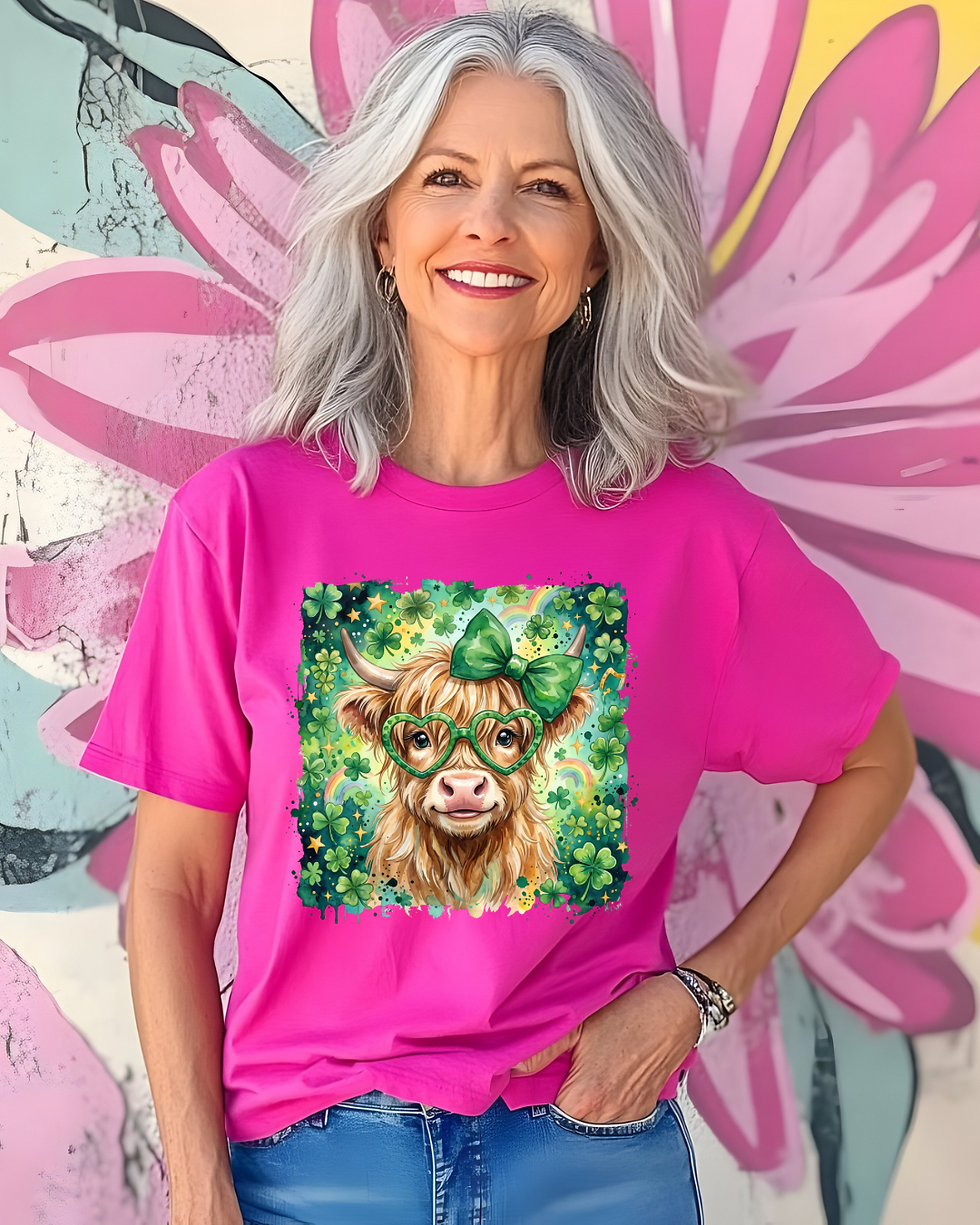 Thumbnail: 🍀 Highland Cow St. Patrick’s Day Tee