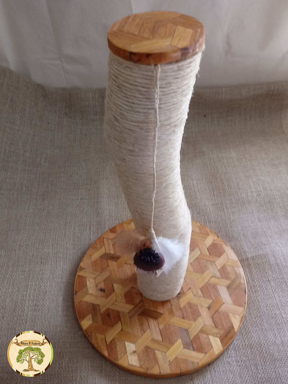 Miniatura: Arranhador Para Gatos em Marchetaria Redondo nº 1
