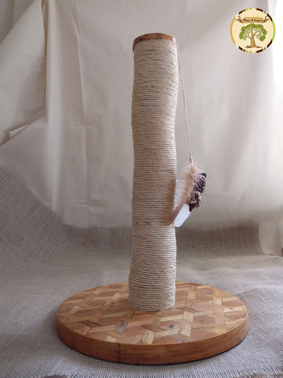 Miniatura: Arranhador Para Gatos em Marchetaria Redondo nº 1