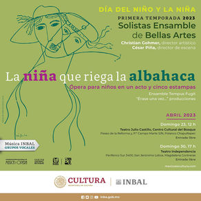 La niña que riega la albahaca