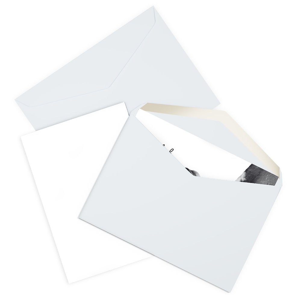 Thumbnail: Greyhound Thank You Greeting Cards (5 Pack)
