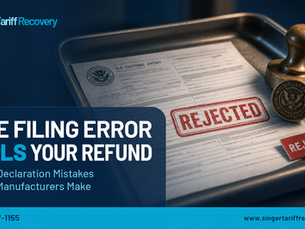Small Manufacturer Customs Refund Filing Errors That Cost You Your IEEPA Refund