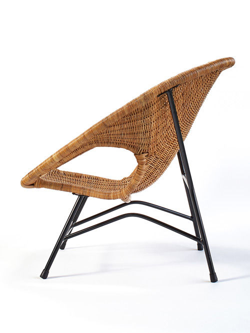 サムネイル： HUGO（ヒューゴ）KIBIROIラタンチェア。ゆったりと座れるラウンジチェア（イージーチェア）です。