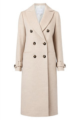 Soft Tailored Trench Coat witchery cream beige nude neutral tan brown camel caramel oatmeal long work evening buttoned double breasted winter autumn fall 2021 fashion colour trends leopard print Bella leopardo