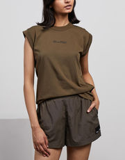 C&M Logo Tshirt Cadiz Camilla & Marc Khaki green olive moss green singlet tank tee top shirt