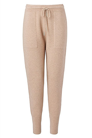 Lounge Knit Pants witchery beige cream wool comfy tan caramel long winter autumn fall 2021 fashion colour trends leopard print Bella leopardo