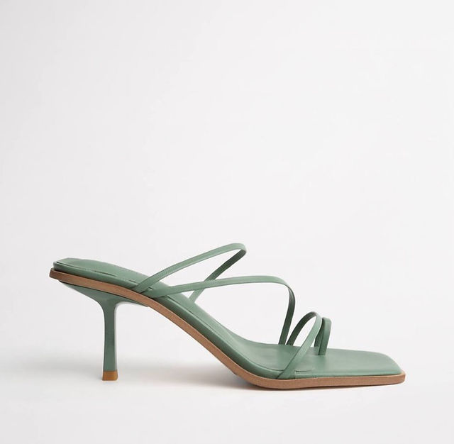 Sage Strappy Heels thin green mint Tony Bianco Danni bottega veneta Bella Leopardo Leopard print cheetah animal Leather high heel stilettos heels shoes womens ladies luxury designer styles 2021 trends flats tan cream beige black brown nude white ecru spring summer autumn winter footwear apparel clothes