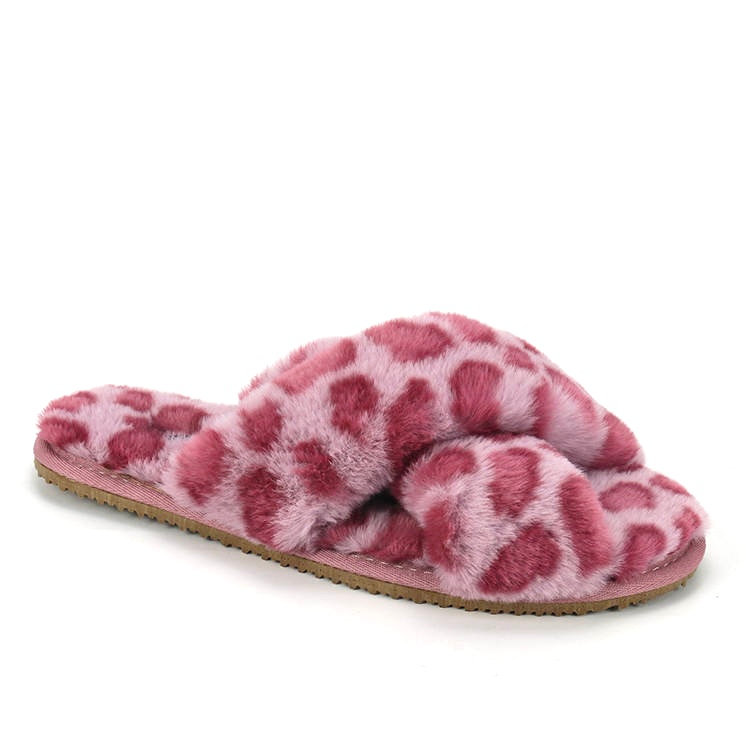 pink leopard slippers