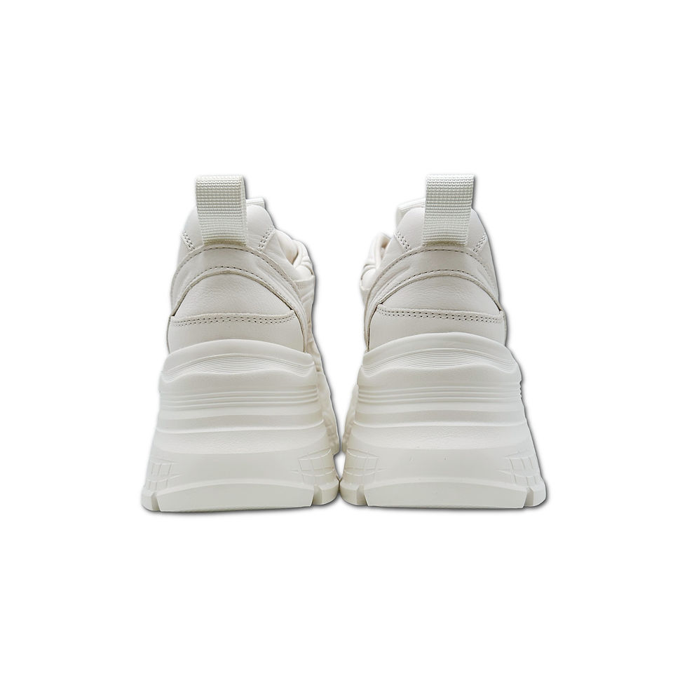 縮圖：白色極致厚底老爹鞋