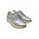 縮圖：銀色柔軟牛皮極簡休閒鞋