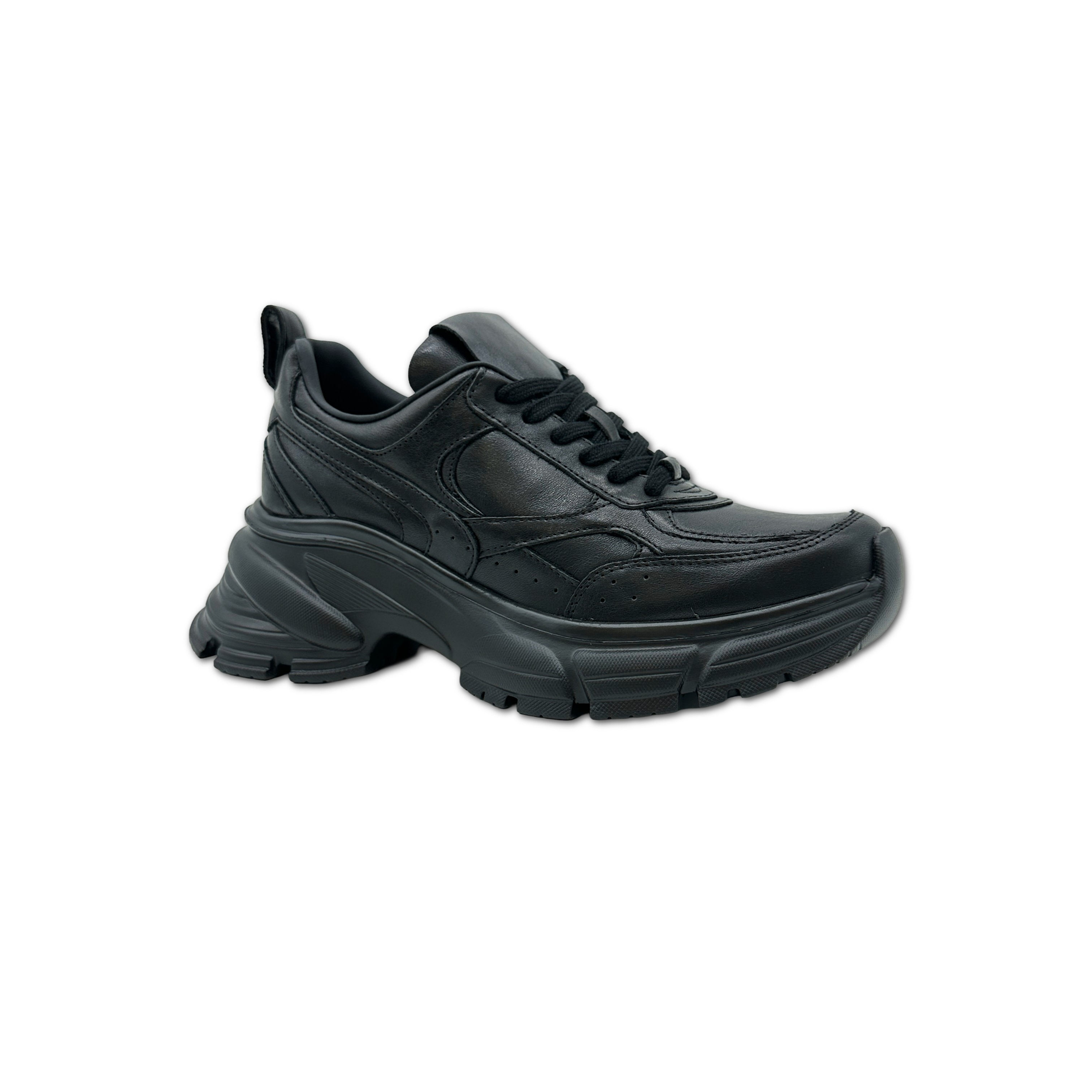 黑色典藏厚底鞋