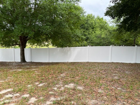Privacy PVC Fence Installed in Longwood