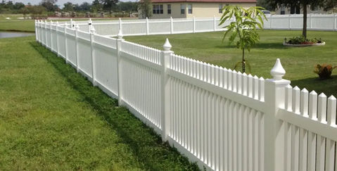 PVC Vinyl Picket Fence Installed in Longwood