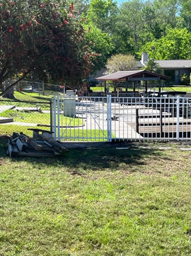 White Aluminum Fence Walk Gate