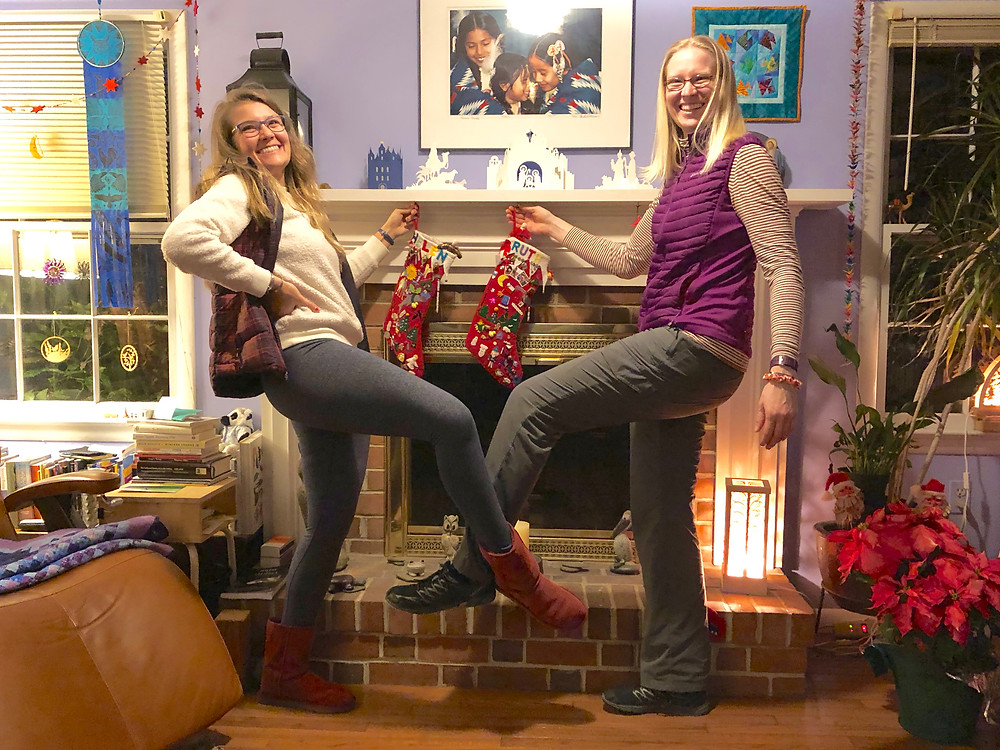 Helen and Ruth, Christmas Eve, 2018