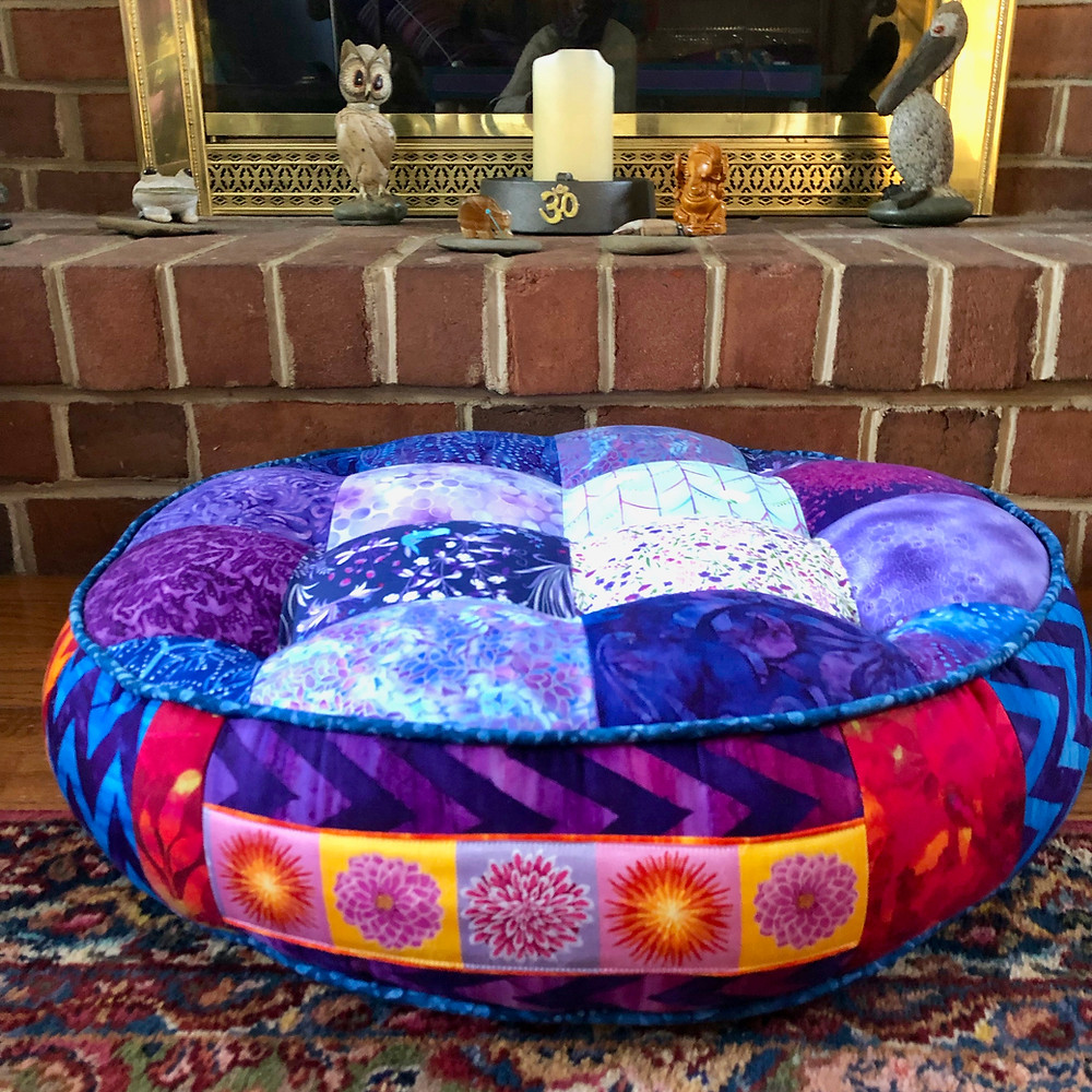 Tuffet and yoga area