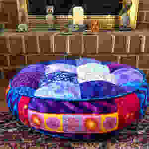 Tuffet and yoga area